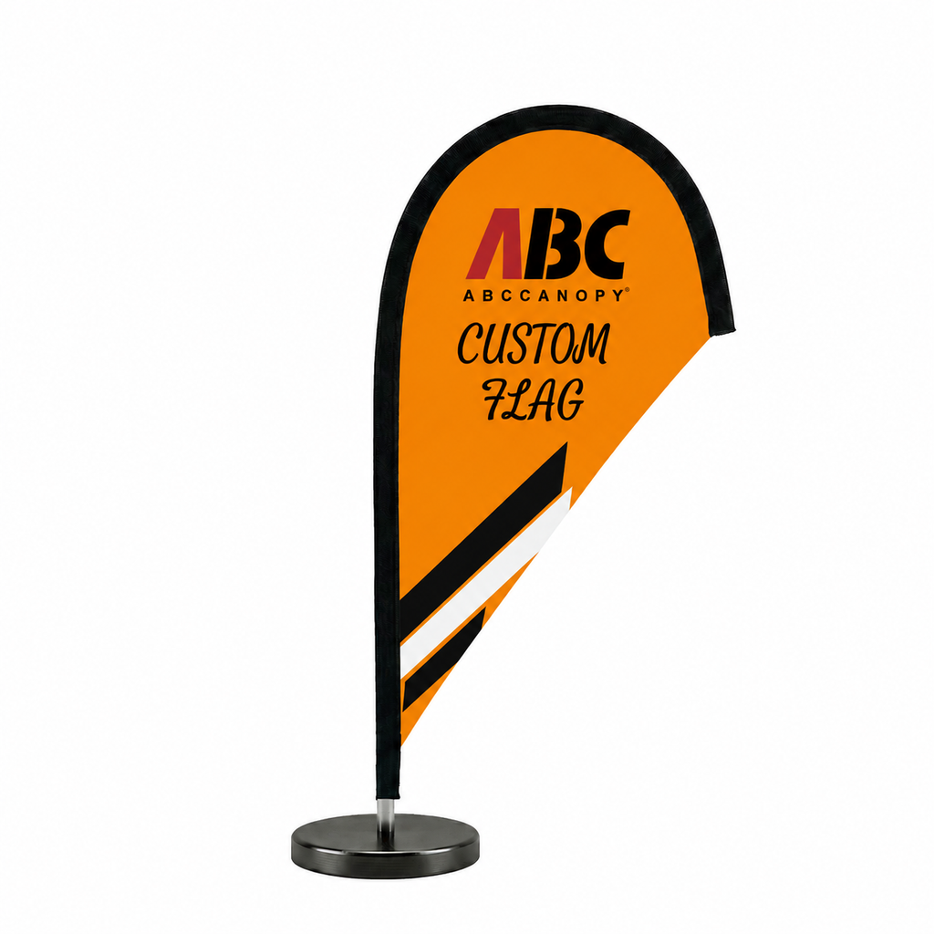 Custom Teardrop Table Flag 20x38cm