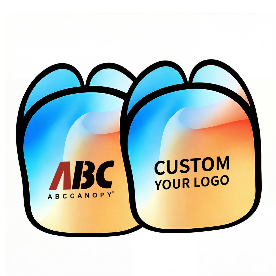 Custom 3 Sides Vertical Sign 2.1×3.1FT