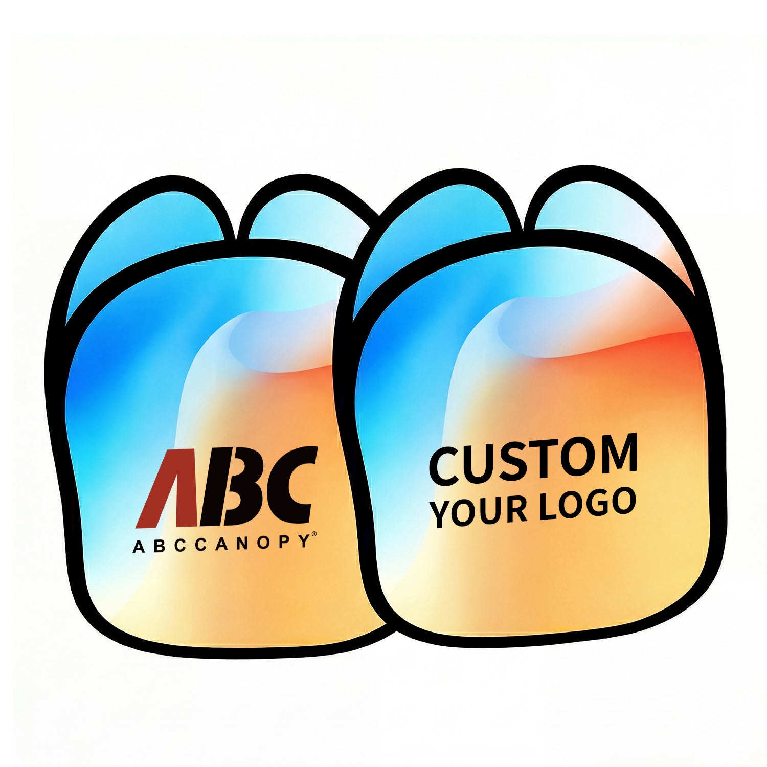 Custom 3 Sides Vertical Sign 2.1×3.1FT