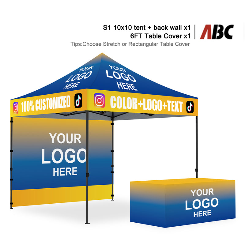 Custom Canopy Tent 10x10 Full Case Vision Super Value Package S1