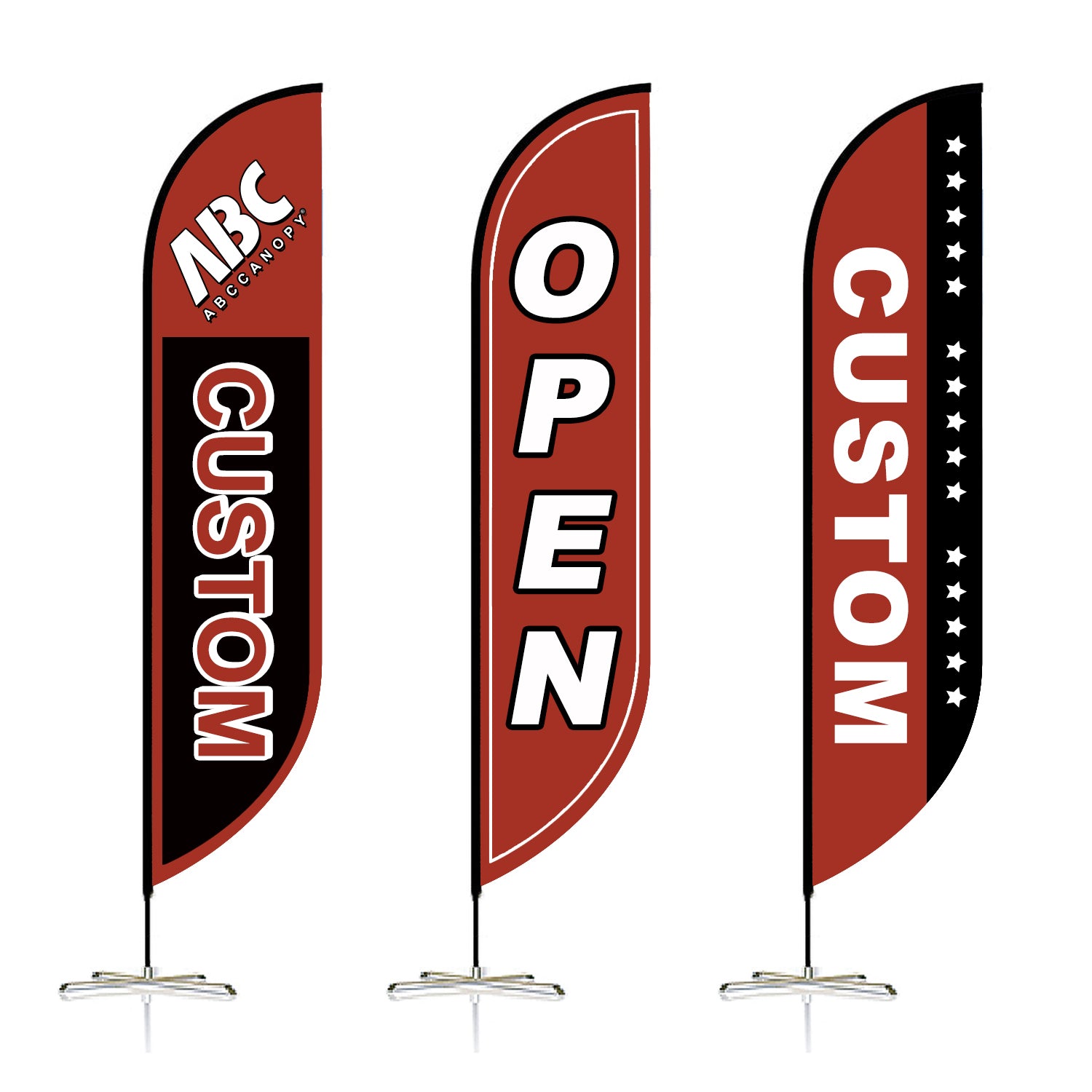 Custom Feather Flag Blade Flag 8FT/10FT/12FT (1 Flag)
