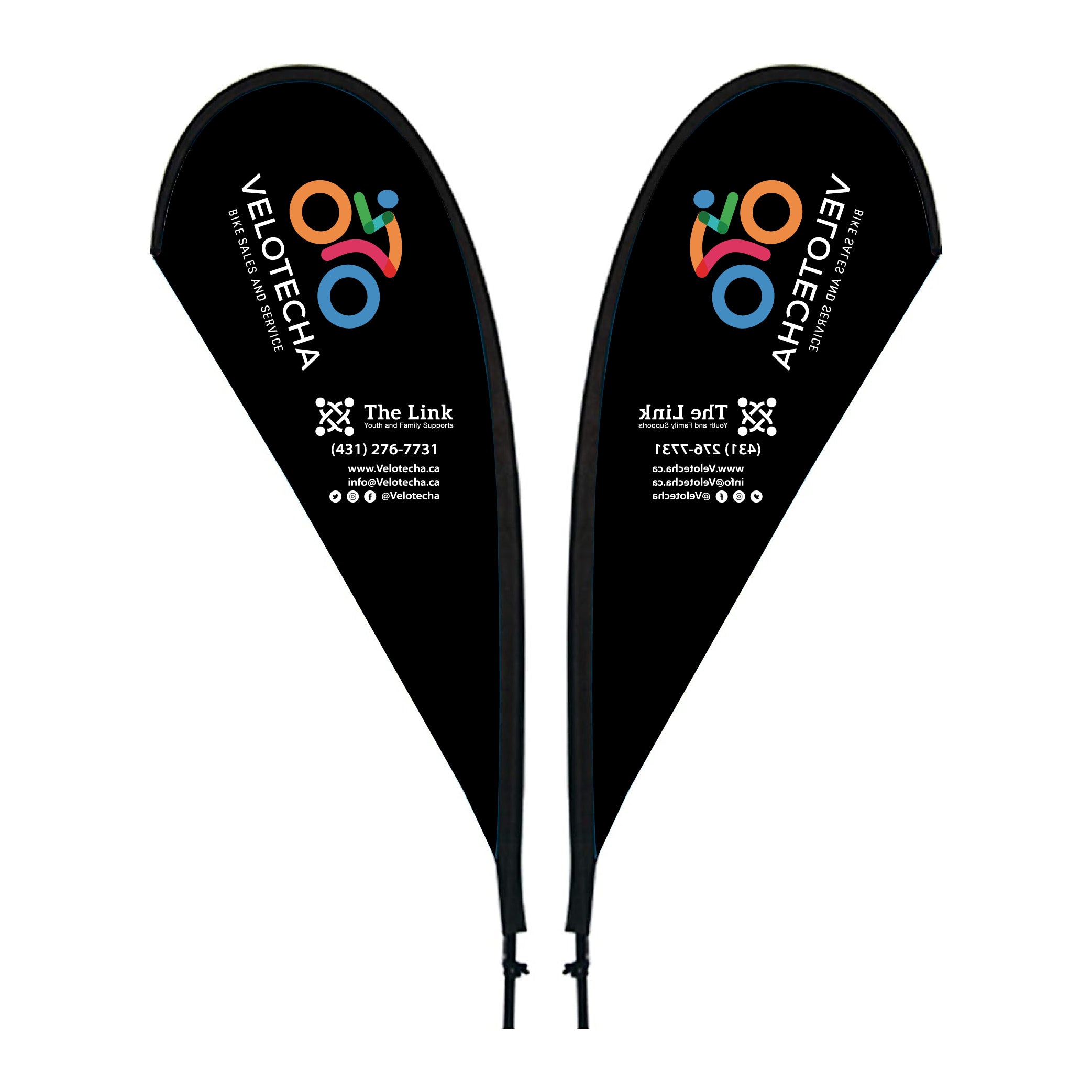Custom Feather Flag Blade Flag 8FT/10FT/12FT (1 Flag)